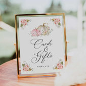 Pink Pumpkin Girl Babyduschkarten und Geschenke Un Poster