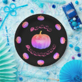 Pink Pumpkin Halloween Pappteller (Party)