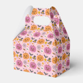 Pink Pumpkin Halloween Pattern Gefälligkasten Geschenkschachtel (Vorderseite)