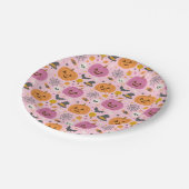 Pink Pumpkin Halloween Pattern Paper Teller (Schrägansicht)