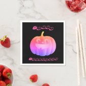 Pink Pumpkin Halloween Serviette (Beispiel)