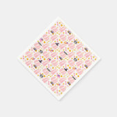 Pink Pumpkin Halloween Serviette (Ecke)