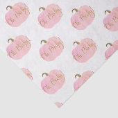 Pink Pumpkin Herbst Gold Oh Baby! Dusche Seidenpapier (Ausschnitt)