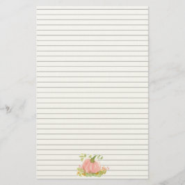 Pink Pumpkin Herbst Rose abfallen Linken Briefpapier