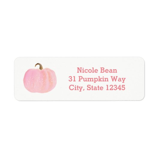 Pink Pumpkin Herbst Rustikale Babydusche (Vorne)