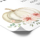 Pink Pumpkin Momosa Bar Drink Zeichen Poster (Ecke)