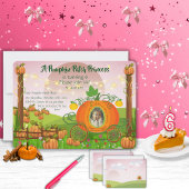 Pink Pumpkin Patch Princess Girl's Birthday Einlad