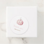 Pink Pumpkin Round Favor Tag Geschenkanhänger (Beispiel)