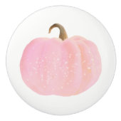 Pink Pumpkin Sparkle Herbstmärchen Keramikknauf (Vorderseite)