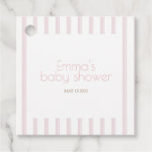 Pink Pumpkin Square Gefallen Tag Geschenkanhänger (Vorderseite)