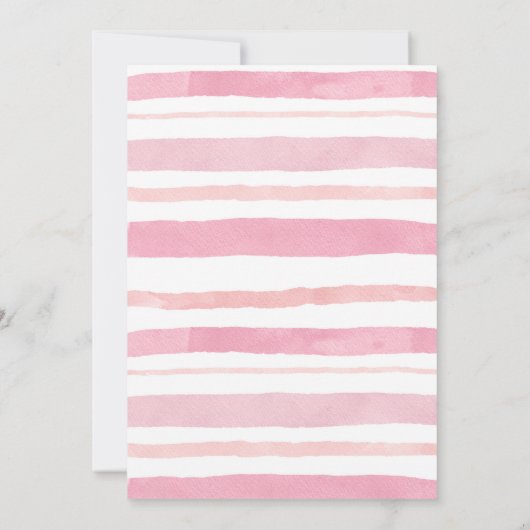 Pink Pumpkin Truck Girl Babydusche Einladung (Rückseite)