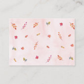 Pink Pumpkin Truck Kinderdusche Buchungsanfrage Begleitkarte (Rückseite)