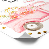 Pink Pumpkin Truck Mimosa Bar Signage Poster (Ecke)