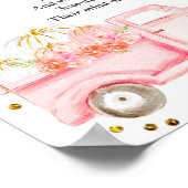 Pink Pumpkin Truck Späte Nacht Windeln Schild (Ecke)