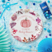 Pink Pumpkin und Blume Girl Baby Dusche Pappteller (Party)