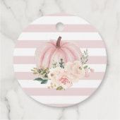 Pink Pumpkin Vielen Dank Tag Geschenkanhänger (Rückseite)