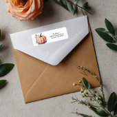 Pink Pumpkin Watercolor Boho Baby Boy Shower