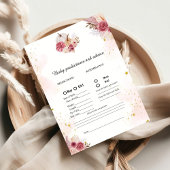 Pink Pumpkin wünscht sich für das Baby Duschgame C Einladung