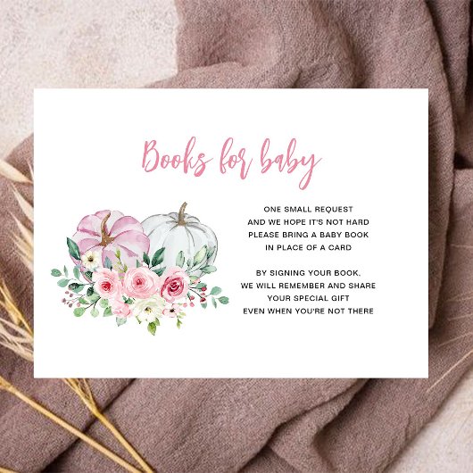 Pink Pumpkins Bücher für Baby Begleitkarte