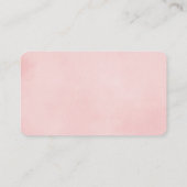 Pink Pumpkins fallen Baby Dusche Windel Gewinnkart Begleitkarte (Rückseite)