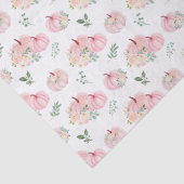 Pink Pumpkins Floral Seidenpapier (Detail)