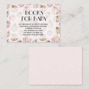 Pink Pumpkins Girl Babybuchanfrage Begleitkarte