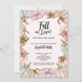 Pink Pumpkins Kinderdusche Einladung (Vorderseite)