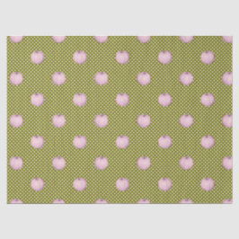 Pink Pumpkins Sage Green Niedlich Polka Docks Seidenpapier