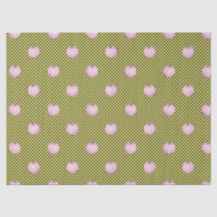 Pink Pumpkins Sage Green Niedlich Polka Docks Seidenpapier