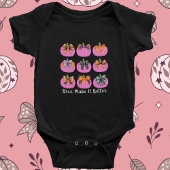 Pink Pumpkins und Coquette Bows Baby Strampler