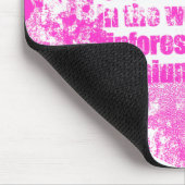 Pink Punk Collage Mousepad (Ecke)