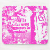 Pink Punk Collage Mousepad (Vorne)