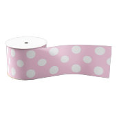 Pink Punkt Girly Modern Niedlich Ripsband (Spule)