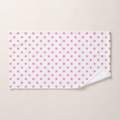 Pink-Punkt-Muster Badhandtuch Set (Handtuch)