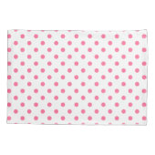 Pink-Punkte Musterpaare Kissenbezug (Rückseite)