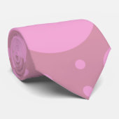 Pink Punkts Mode Krawatte (Gerollt)