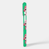Pink Puppy Dodge Design - Green Case-Mate iPhone Hülle (Rückseite / Links)