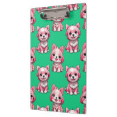 Pink Puppy Dodge Design - Green Klemmbrett (Links)