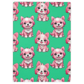 Pink Puppy Dodge Design - Green Klemmbrett (Rückseite)