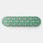 Pink Puppy Dodge Design - Green Skateboard (Horizontal)