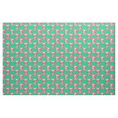Pink Puppy Dodge Design - Green Stoff (Yard (91,4 cm))