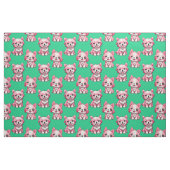 Pink Puppy Dodge Design - Green Stoff (Fat Quarter (45,7 x 55,9 cm))