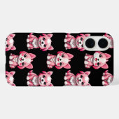 Pink Puppy Dodge Design - Schwarz Case-Mate iPhone Hülle (Rückseite (Horizontal))