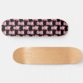 Pink Puppy Dodge Design - Schwarz Skateboard (Horizontal)