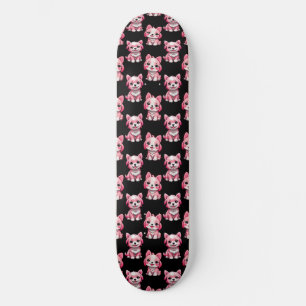 Pink Puppy Dodge Design - Schwarz Skateboard