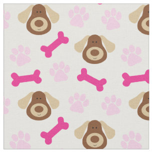 Pink Puppy Dog Stoff