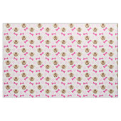 Pink Puppy Dog Stoff (Fat Quarter (45,7 x 55,9 cm))