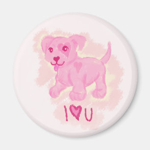 Pink Puppy Magnet
