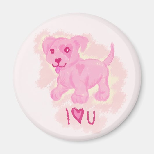 Pink Puppy Magnet (Vorne)