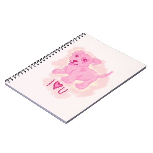 Pink Puppy Notizblock (Linke Seite)